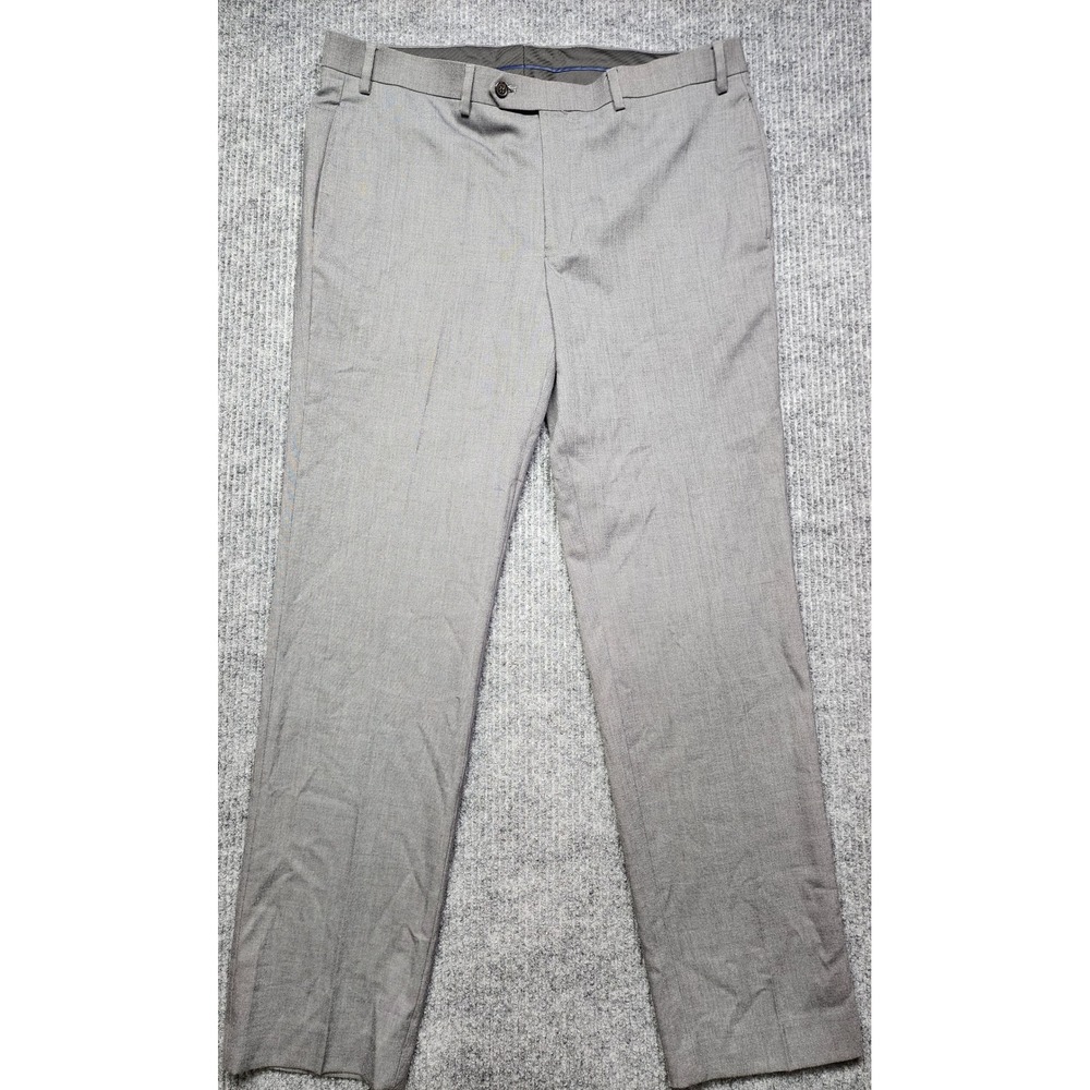 Lauren Ralph Lauren Mens Gray Flat Front Dress Pants Slacks 36x30
